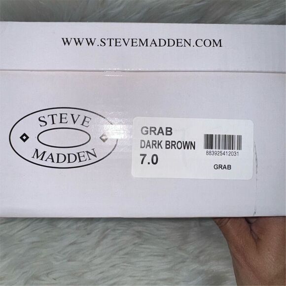 Steve‎ Madden Men\'s Grab Brown Leather Slip-On Driving Loafers Moccasin Size 7